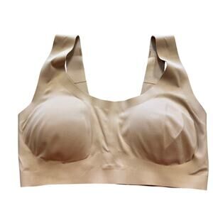 No Boundaries Nude Padded Seamless Sports Bra Large